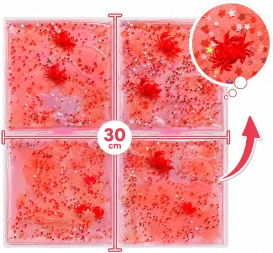 Tullo sensory touch panel with red liquid