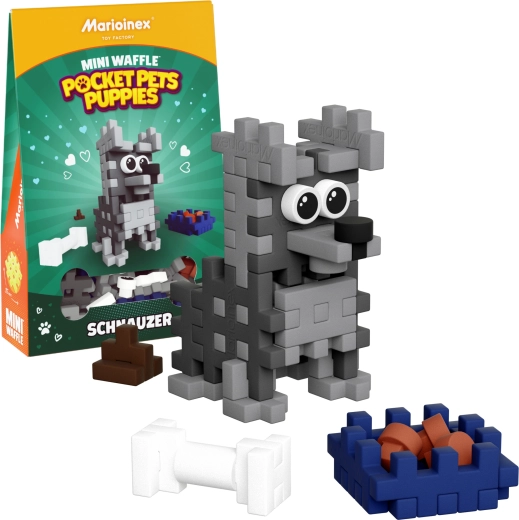 Mini Waffle Pocket Pets ehituskomplekt – mopsikutsikas