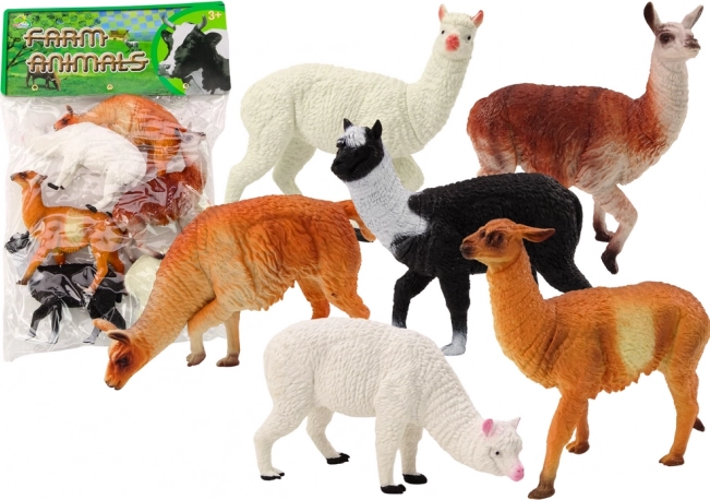Alpakate ja laamade figuuride komplekt, 6 tk
