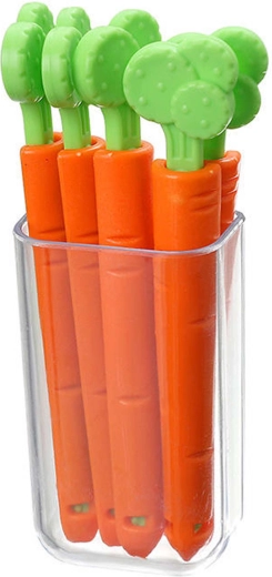 Carrot-Shaped Magnetic Clips – Set of 5