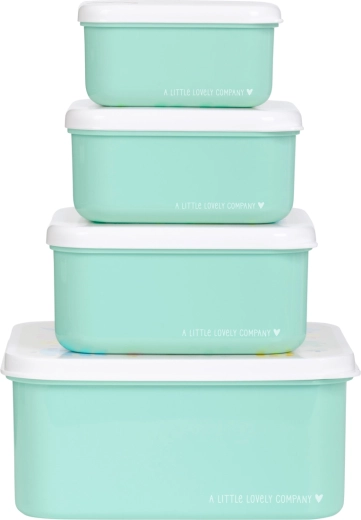 A Little Lovely Company set of four jungle snack boxes