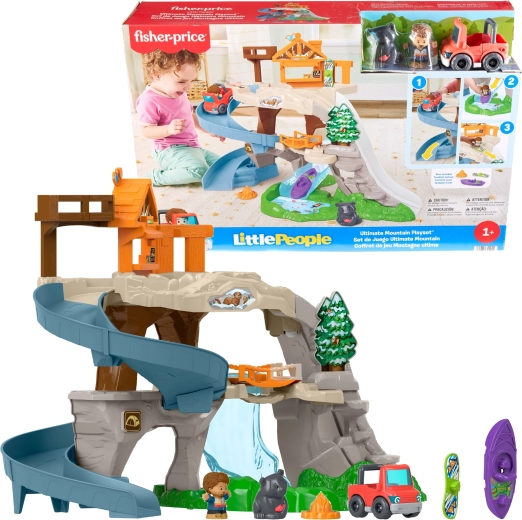 Fisher-Price Little People suur mägiseiklus – mängukomplekt raja ja liumäega