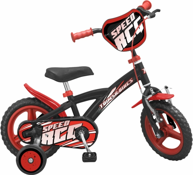 Lastejalgratas TOIMSA Speed 12" must-punane