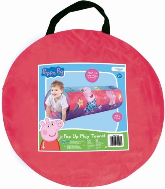 Pop-up tunnel Peppa Ponts, 145x50 cm