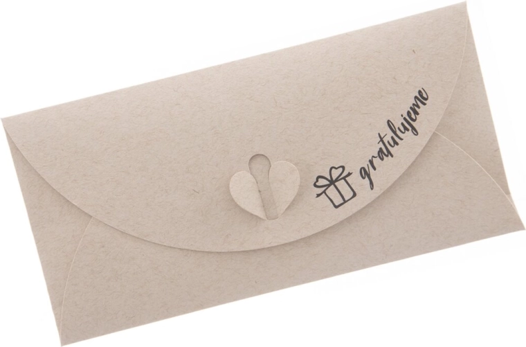 Paper gift envelope “Congratulations” 22 × 11 cm