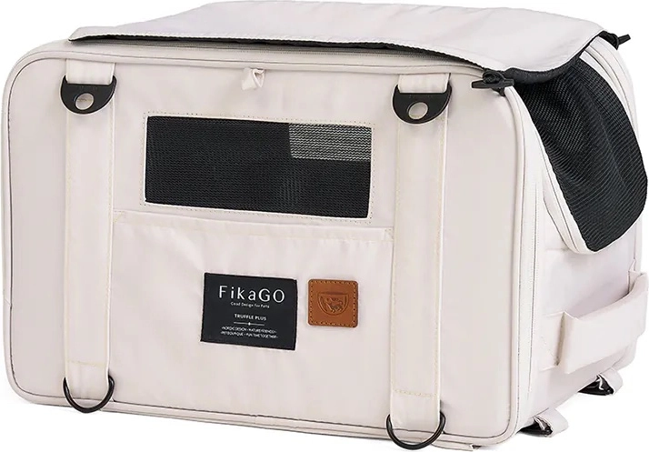 FIKAGO reisikandekott koertele ja kassidele Truffle plus creamy cloud