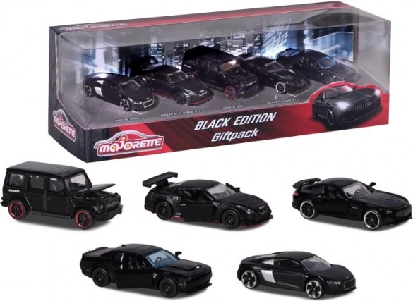 Majorette Black Edition kingituskomplekt väikeautod 5 tk