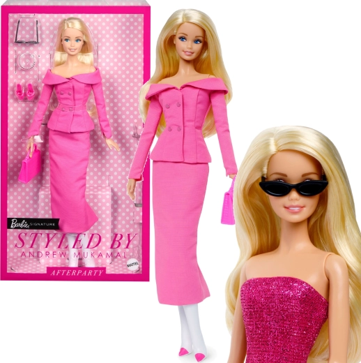 Mattel Barbie Signature kollektsionäärinukk deluxe roosas komplektis Day to Night, stilist Andrew Mukamali poolt