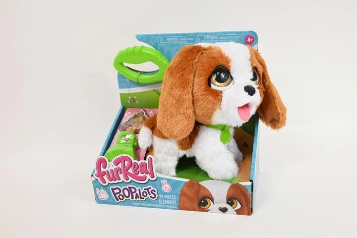 FurReal interactive plush Cavalier King Charles Spaniel with leash