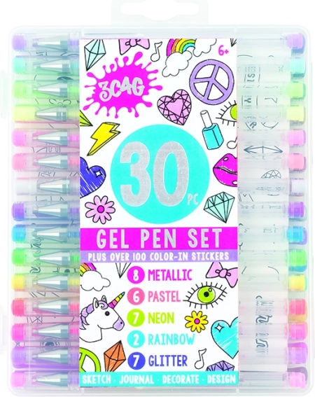 MAKE IT REAL geelpliiatsid – 30 värvi komplekt