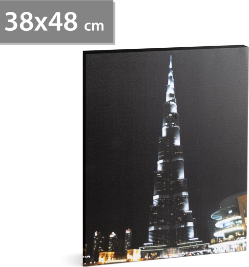 LED Wall Art of Burj Khalifa, 38 × 48 cm