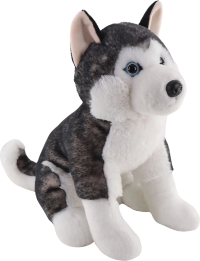Plüüsist istuv husky 25 cm
