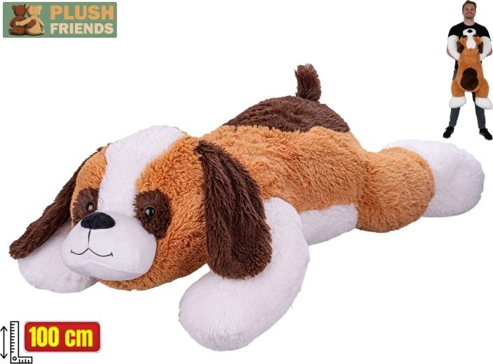 Pehmest plüüsist bernhardiin 100 cm – lamav kaisukas kollektsioonist Plush Friends