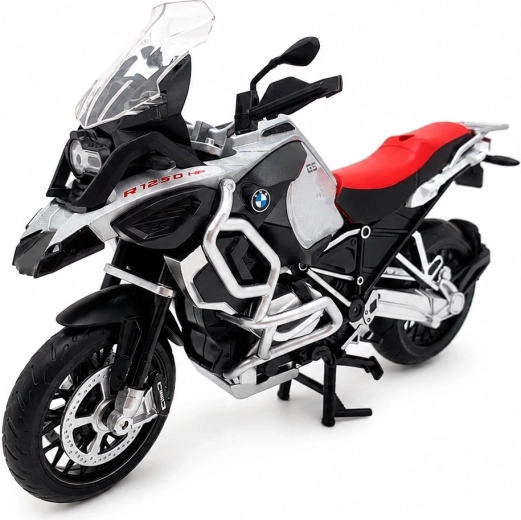 Mootorratta mudel MSZ BMW R1250GS Adventure hõbedane 1:12 – 1 tk