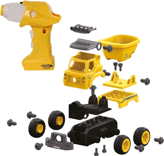 Jamara First RC Kit Dump Truck with Screwdriver, 27 Pieces