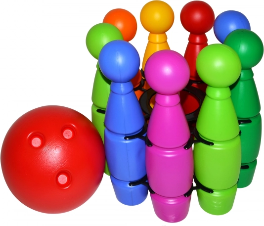 Keglid võrgus koos palliga