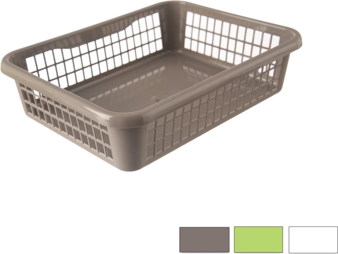 Plastist (UH) hoiukorv 25,5 × 19,5 × 6,5 cm, värvide segu