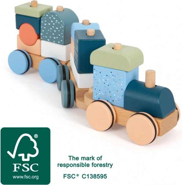 Puidust virnastatav rong Arctic small foot