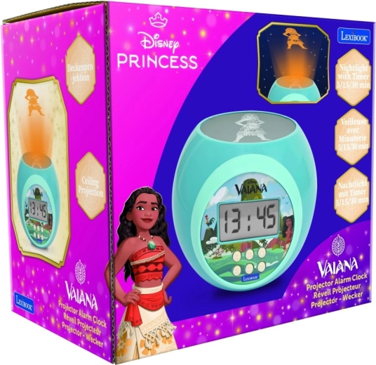 Laste äratuskell projektoriga DISNEY VAIANA (Moana) firmalt Lexibook