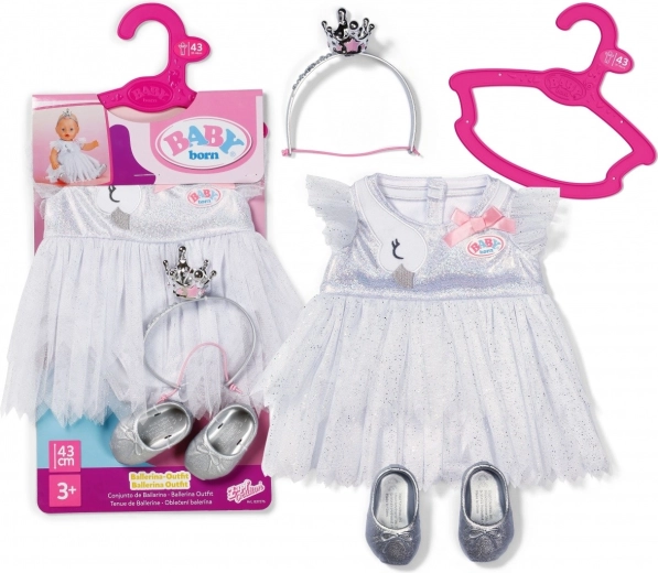 BABY borni ballettkleit nukkudele 43 cm