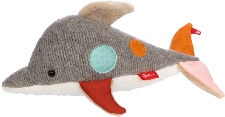 Sigikid first plush patchwork dolphin 33 cm