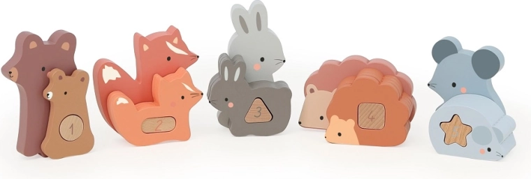 Vilac Wooden Puzzle Insert – Forest Animals (Sarah Betz)