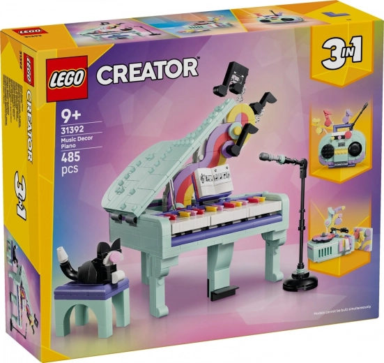 LEGO Creator 3 ühes komplektis 1 dekoratiivne klaver kassiga
