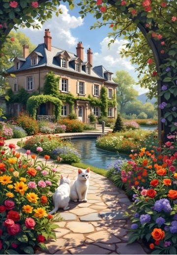 Alipson Puzzle Flowering Arch by the Cottage 1000 Pieces