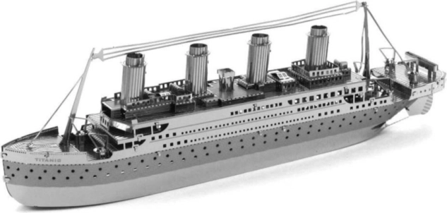 Metal Earthi 3D metallpusle Titanic