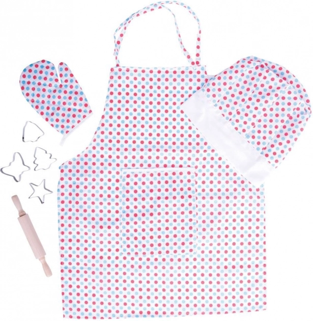 Bigjigs Toys täiuslik laste kokakomplekt täppidega
