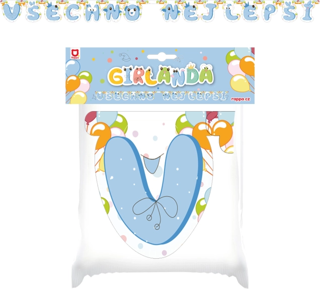 Paberist rippkaunistus Palju õnne sinine