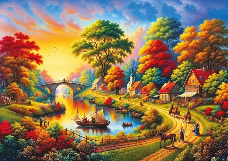 Art Puzzle festival jõe ääres – pusle 1500 tükki