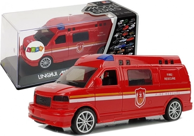 Pull-Back Fire Truck with Lights and Sound