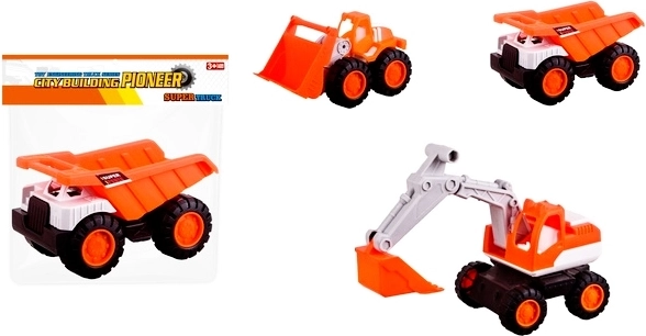 Plastic construction toy – excavator or dump truck