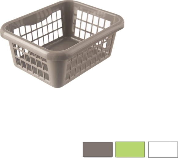 Plastic storage basket, assorted colors, 15.5 × 12.5 × 6.5 cm