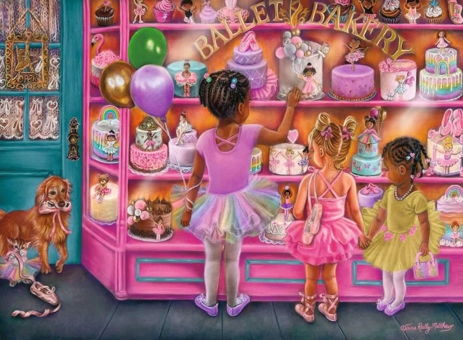 Puzzle Ravensburger Baleriinide kondiitriäri XXL – 100 tükki