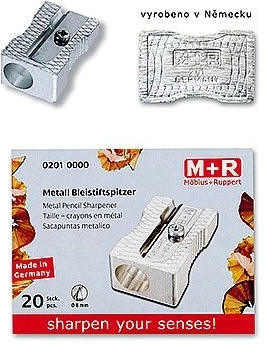 Metallist pliiatsiteritaja M+R, hõbedane