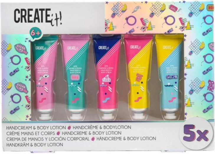 Create it hand and body cream set (5× 30 ml)