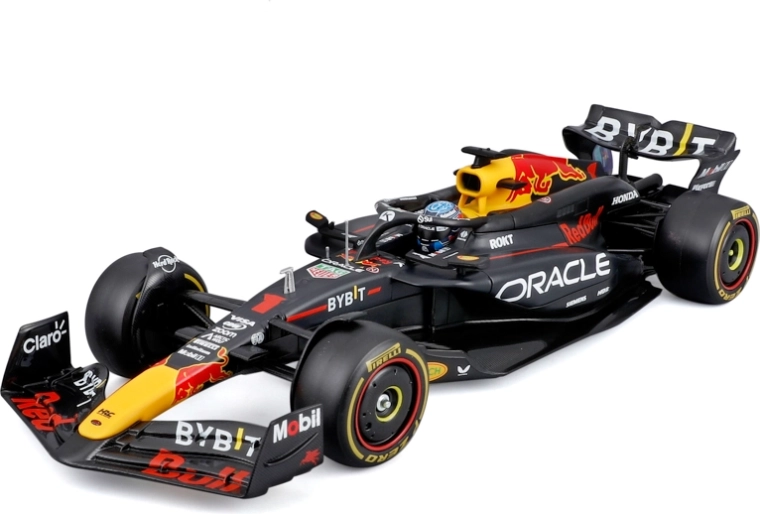 Bburago F1 mudel Oracle Red Bull Racing RB20 2024 Max Verstappen 1:24 akrüülkarbis