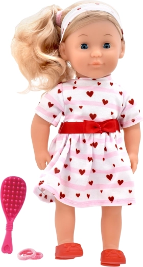 Dolls World doll Charlotte 36 cm – pink princess with hearts