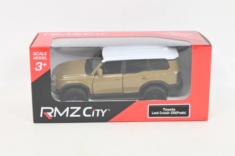 Toyota Land Cruiser metallist automudel pruunikas-kollane