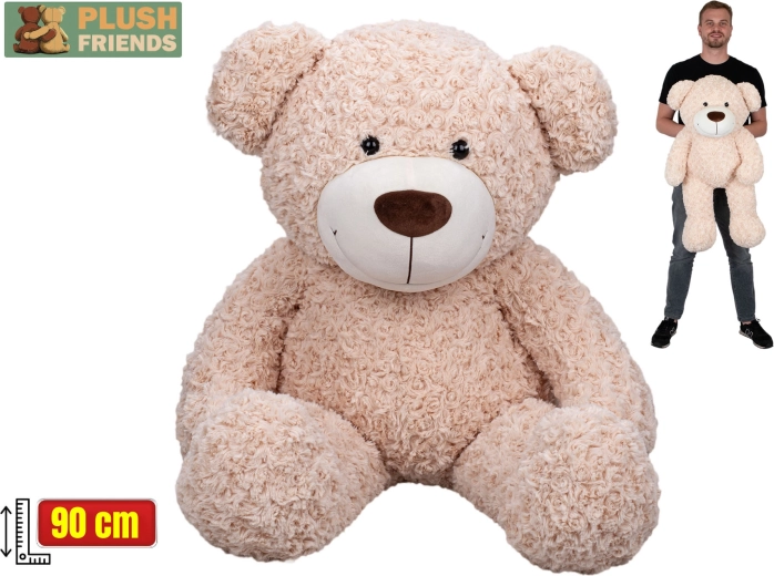 Plush Friends pehme kaisukaru beež 90 cm