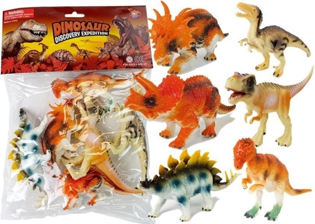 Plastist dinosaurusfiguuride komplekt 10 cm, 6 tk