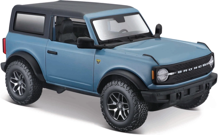 Maisto 2021 Ford Bronco Badlands, 1:24 model – blue
