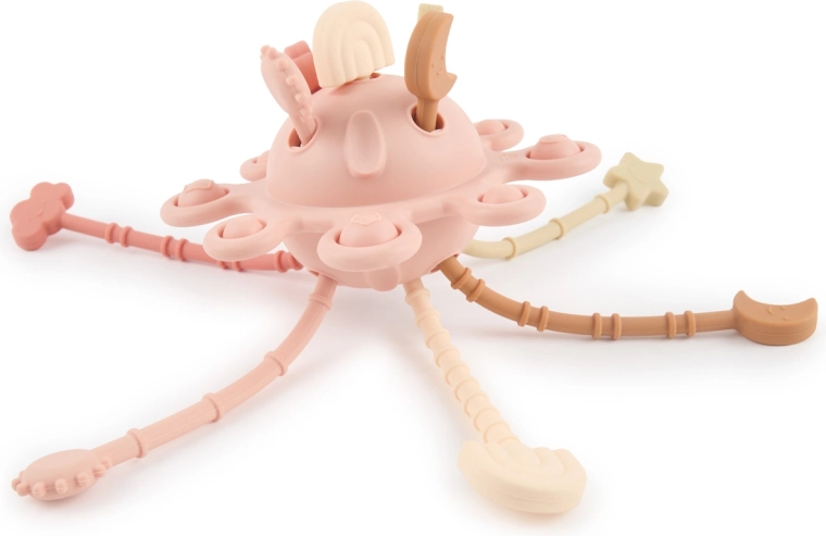 Bieco silicone activity motor toy dreamy rose