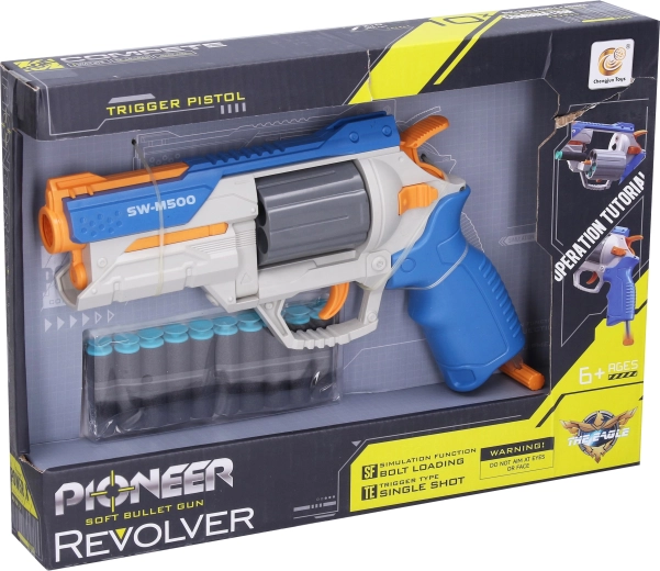 Pioneer revolver – vahtpadrunitega püstol 25 cm