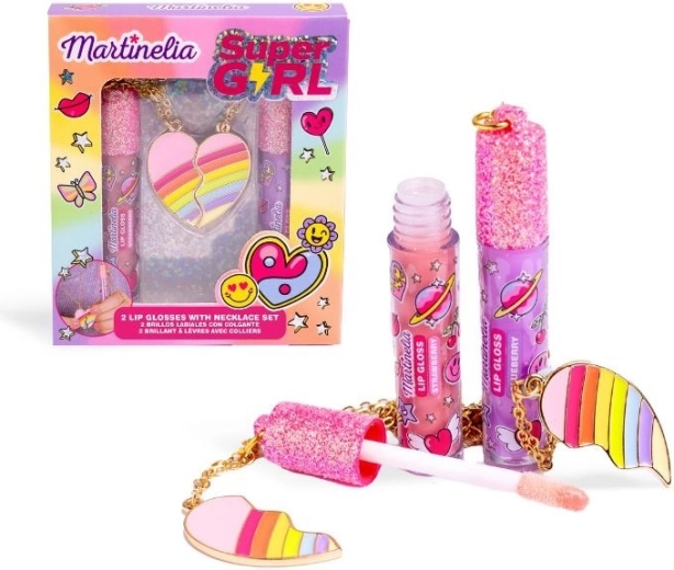 Kaelakeede ja huuleläigete komplekt Super Girl Shine