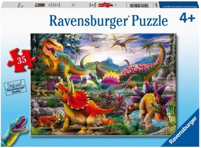 Ravensburger pusle T‑Rex Terror 35 tükki