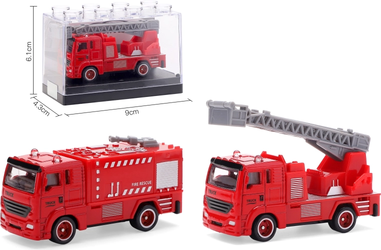 Metal Fire Truck Model 1:64 – multiple variants