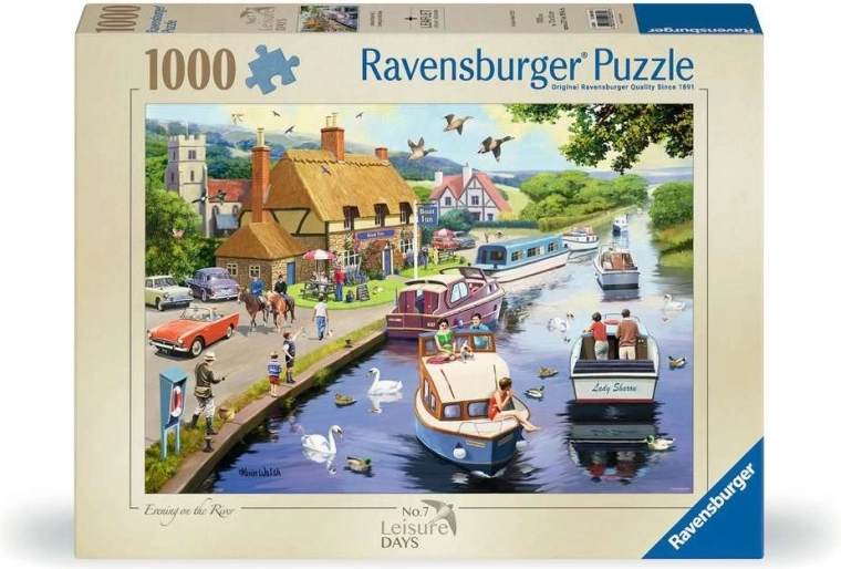 Ravensburger Puzzle Leisure Days No. 7: Evening by the River, 1000 Pieces